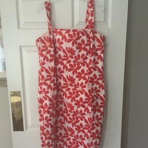 Etcetera Sundress Bright Orange/Red Flowers